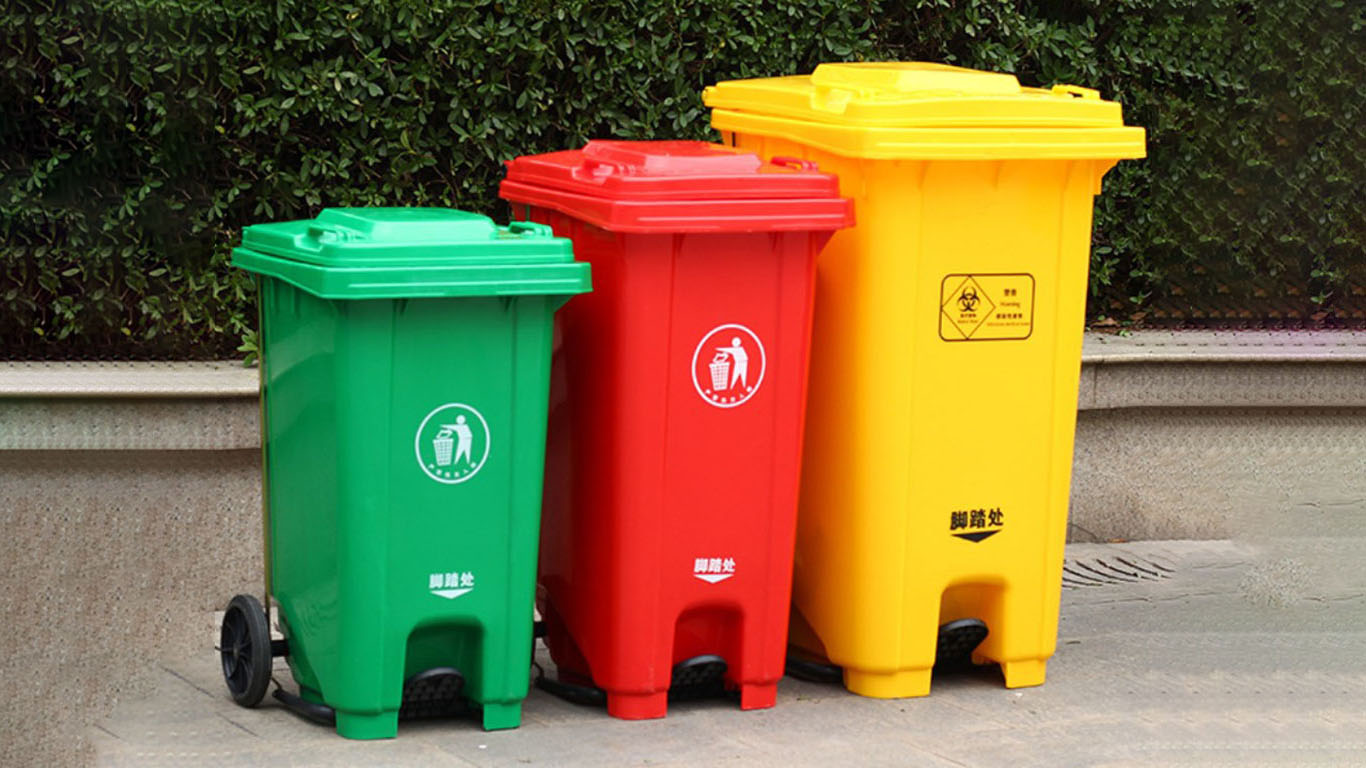 Pedal-Operated Wheelie Bins